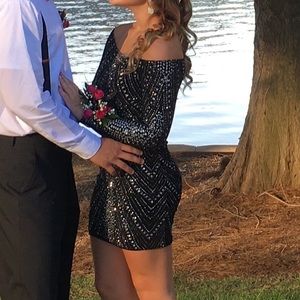 Black Shimmery Dress